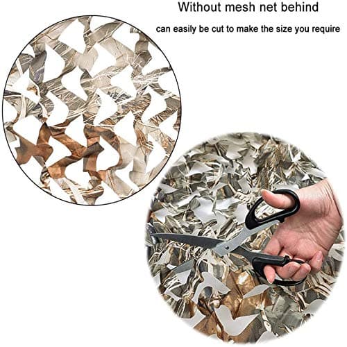 Camo Netting, Camouflage Netting, Hunting Blind Camo Net, Army Party Decorations, Sunshade Fence Nets, Lightweight, Bulk Roll, Mesh, Great for Camping, Shooting, Photograph, Car Cover, Outdoor