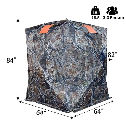 JM Rusk Two-Tall Extra Tall Two to Three Person Hunting Blind