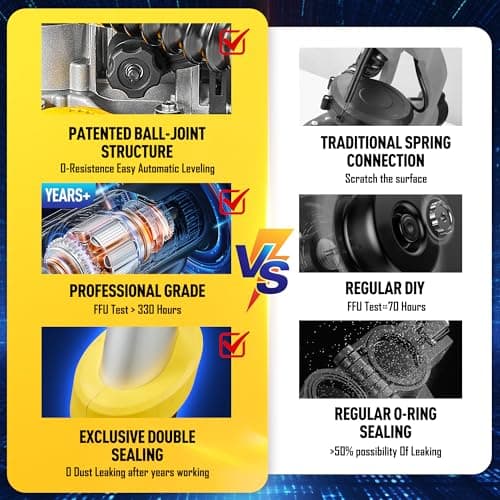 Drywall Sander, 6.5-amp Powerful Electric Drywall Sander with Vacuum, Anto Dust Removal, 7 Variable Speed, 900-1800RPM, Dustless Floor Sander with 26’ Power Cord for Popcorn Ceiling