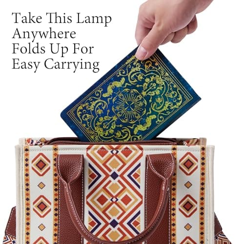 Book Lovers Gifts BookLamp - 5 Color Lights, 1200mAh Battery, Foldable Paper Lamp as Book Decor & Accessories, Hot Foil Cover Design, Unique Gifts for Women or Friends & Christmas