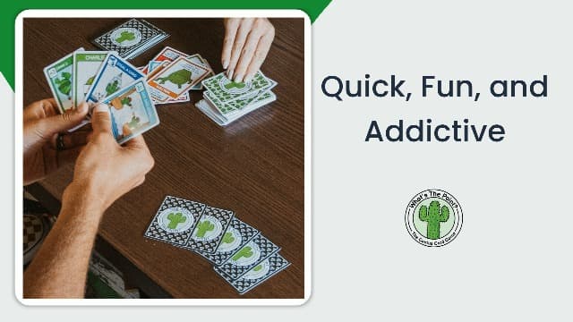 What's The Point? The Cactus Card Game - A Fun and Strategic Game for Families, Perfect for Family Play Night, Easy to Learn, Portable for Travel, and Ideal for Players of All Ages