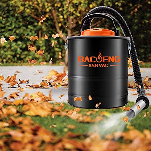 BACOENG Ash Vacuum for Pellet Stoves, 4 Gallon Ash Vac, Ash Vacuum Cleaner for Fireplaces, Wood Stove, Pellet Grill