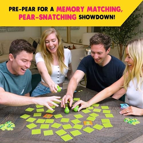 Snatching Pears! – The Hilarious Memory-Matching, Pear-Snatching Party Game | Family Board Game for Kids, Teens & Adults | 2-6 Players, Age 7+