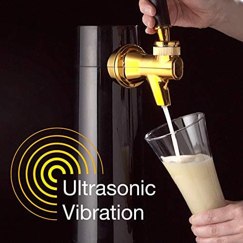 GREEN HOUSE: Draft Pour Beer Dispenser & Ultra Fine Foam Maker - Mini Kegerator for Home. Draft Pour and Ultra Fine Foam covering top makes your regular beer taste delicious and keep longer.