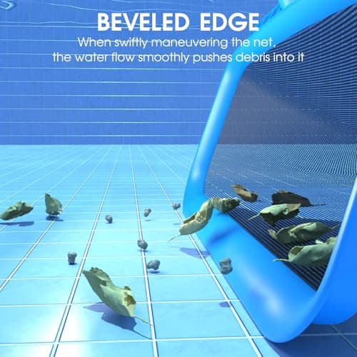 Pool Skimmer Net with Self-Repair Fine Nylon Mesh Bag, Pool Leaf Rake for Above Ground Pools & In-ground Pools, Pool Nets for Cleaning - Original Series(No Pole)