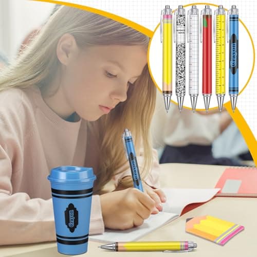 16 oz Teacher Tumbler, Cute Composition Books Sticky Notes, Ballpoint Pens, for Mentor Lecturer Counselor Educator Honeydak 12 Set Christmas Teachers Gift Bulk Teacher Appreciation Gift B0F6SXV15W