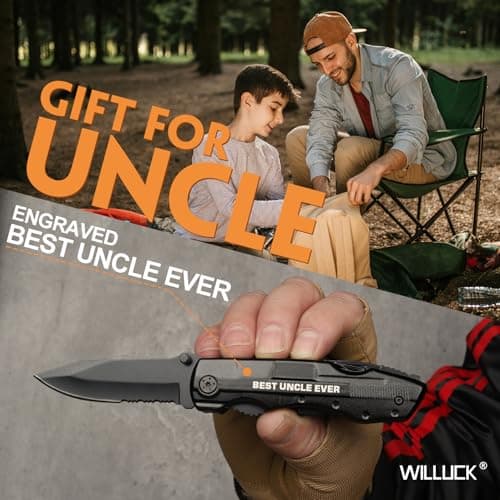 Uncle Gifts - Gifts for Uncle, Uncles Birthday Gifts - Uncle's Gift from Niece Nephew, Christmas Uncle's Gifts - Multitool Knife, Fathers Day Uncles Gift Idea