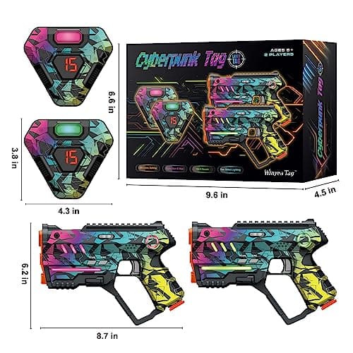 Laser Tag Set of 2, Lazer Tag Game for Kids Indoor & Outdoor Play, Gift Ideas for Kids Teens and Adults, Cool Toys for Teenage Ages 8 9 10 11 12+Year Old Boy & Girls B0C3QX5ZSX