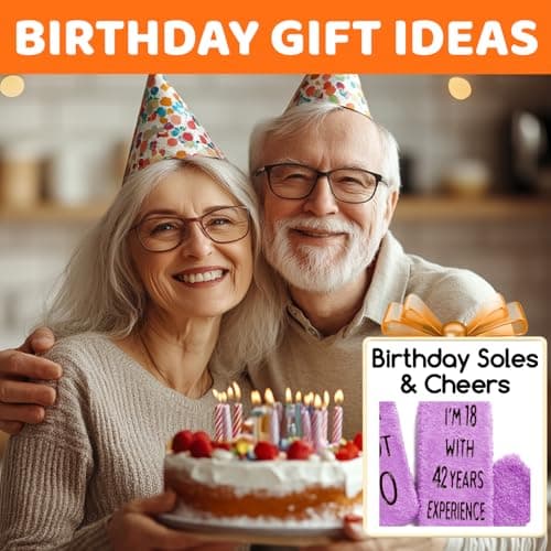 HAPPYPOP Birthday Gifts for Women - Funny Birthday Socks for Her in 50s