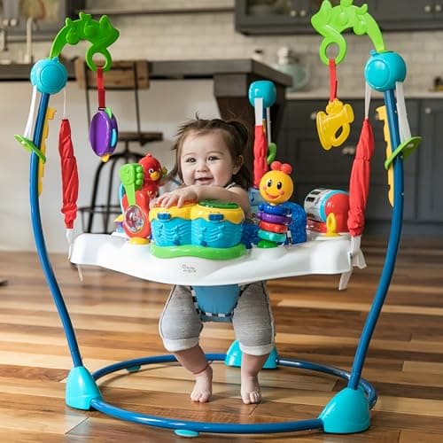 Baby Einstein Neighborhood Symphony Activity Baby Jumper Activity Center, Infant Entertainer with Lights and Melodies, Age 6 Months +, Max Weight 25 lbs., Unisex