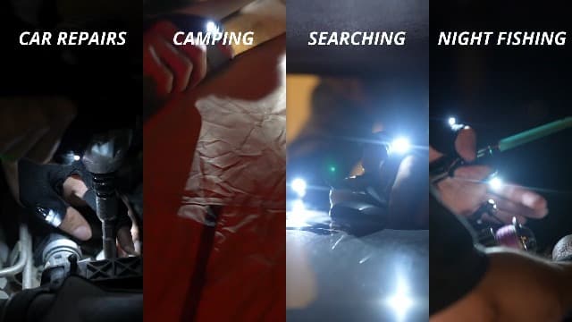 Mylivell Handsfree LED Flashlight Gloves, Fathers Day dad Gifts for Fishing dad, Camping Flashlight Gadgets for Men, Gloves with Lights for Working on Cars, Handy Mens Gifts, Mens Tools Gifts