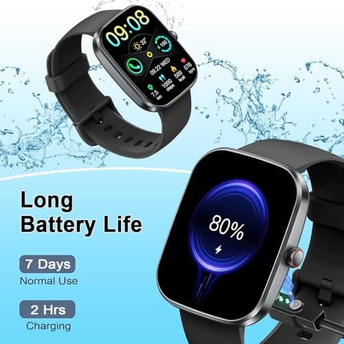Smart Watch for Men Women, 2026 Smartwatch(Answer/Make Call) , 1.91" New Fitness Watch with 120+ Sport Modes, Fitness Tracke with Pedometer/Sleep Monitor/Heart Rate/IP68 Waterproof, for Android/iPhone