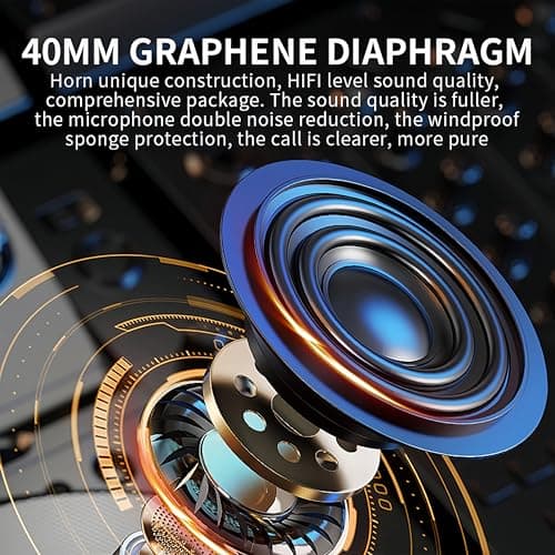 Motorcycle Helmet Bluetooth Headset Speakers with HiFi Sound,Noise Cancellation,1000mAh Battery,25 Hours Use,Boom Mircrophone,Easy to Install Use with Golves,IPX6 Waterproof,Voice Assistant