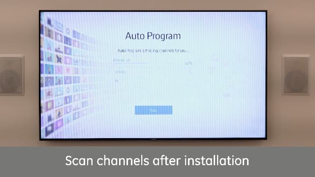 GE Flat Panel Indoor HD Digital TV Antenna, Long Range Smart TV Antenna, Supports 4K 1080P HD Smart TV VHF UHF, Extendable Dipole Rabbit Ears, Adjustable Stand, 5ft Coax HDTV Cable, 33681