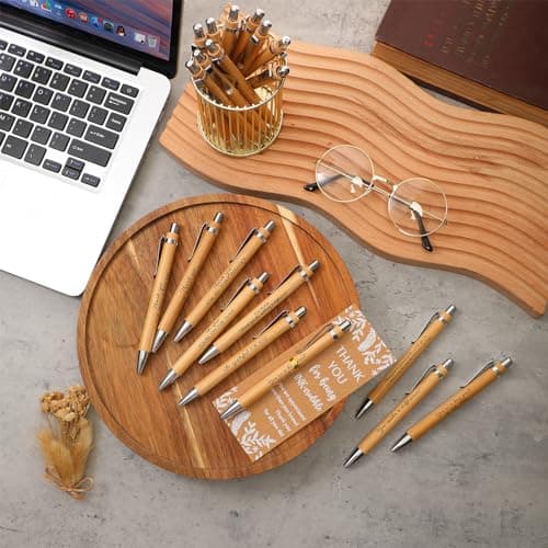 Employee Appreciation Gift, Thank You Ballpoint Pen with Greeting Card for Medical Assistant Vet Tech Week Women Men Team ReliThick 30 Sets Inspirational Pens Bulk Customer Service Week Gifts B0DHFVH6YB