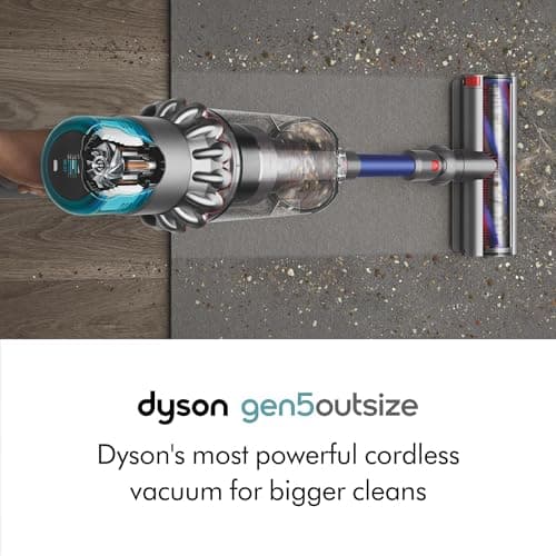 Dyson Gen5outsize Cordless Vacuum, 250AW, 3 Power Modes, Up to 140 Minutes,² XL bin, Illumination Reveals dust, HEPA Filtration, All Floor Types
