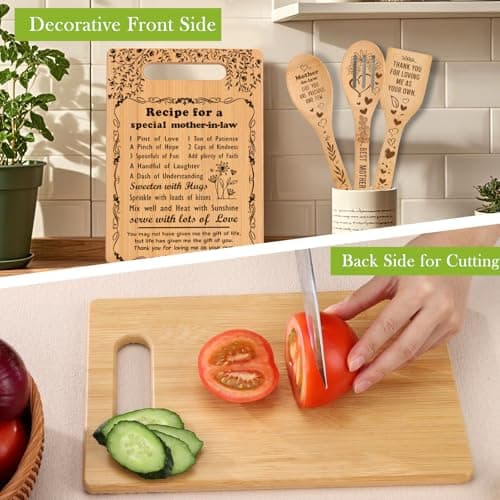 from Daughter Son in Law Best Mother in Law Birthday Christmas Wedding Gift to My Mother in law Cutting Boards Set Great Gifts for Mother in law Mother of the Bride Groom Gifts B0CG3KJ9S8