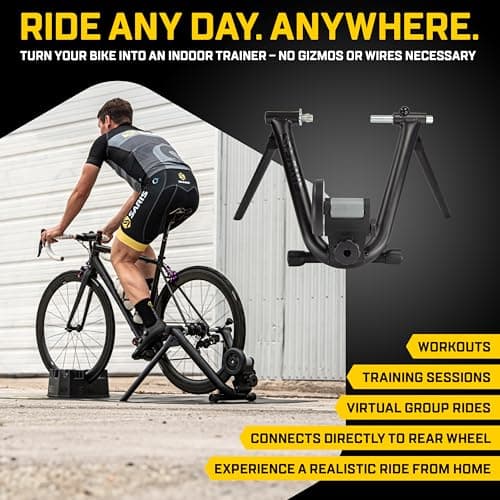 Saris Mag and Mag Plus Indoor Bike Trainer, Magnetic Resistance, Compatible with Zwift App