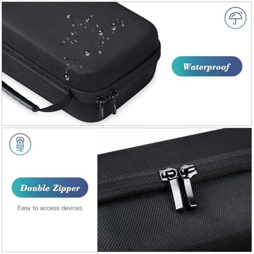 Mini PC Computer Protective Case for KAMRUI GK3Plus/AK1 PLUS/Essenx E1 & GMKtec G5/G9/M5 Plus, ACEMAGIC Vista V1 N97 & Beelink Mini S12 S13 Pro/SER5/SER7 & BOSGAME B95 PC Hard Travel Bag