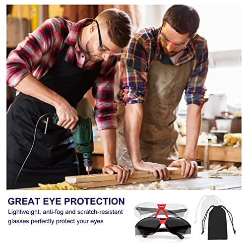 Yewltvep Shooting Ear Protection Gun Range Ear Protection with Earmuffs, Gun Safety Glasses, Earplugs, Hard Storage Case