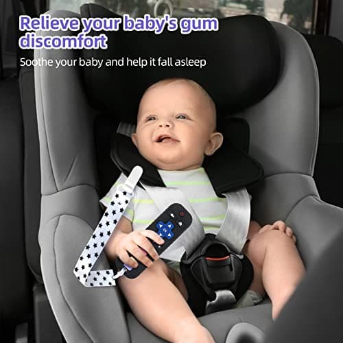 TV Remote Control Shape Teething Relief for Infants (Black) Chuya Baby Teether Toy Chew Toys for Babies 3-24 Months B0BYNDL3SW
