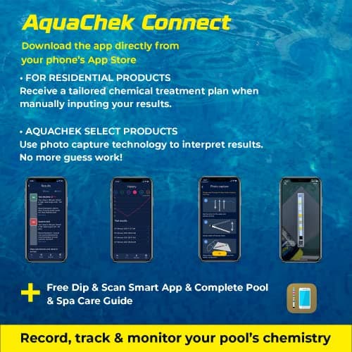 AquaChek 7-Way Pool and Spa Test Strips - Silver Pool Test Strips For pH, Total Chlorine, Free Chlorine, Bromine, Alkalinity, Total Hardness, and Cyanuric Acid - Water Quality Testing Kit (100 Strips)