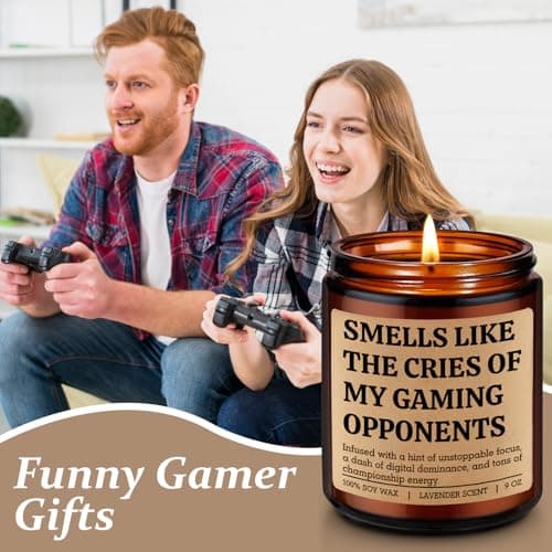 Gamer Gifts for Video Game Lover, Cool Christmas, Birthday Gifts for Gamer Boyfriend, Son, Husband, Dad, Girl, Gaming Stuff LEADO Video Game Candle - Gifts for Gamers Men, Gaming Gifts for Women, Boy B0FY1HKB8B