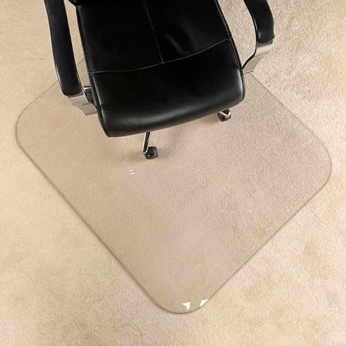 [Upgraded Version] Crystal Clear 1/5" Thick 54" x 32" Heavy Duty Hard Chair Mat, Can be Used on Carpet or Hard Floor