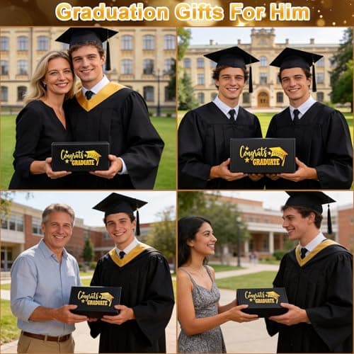Masters Degree Phd Graduate Gifts Basket for Son, Grad Gift for Men, Male Congratulation Present for Class of 2026 Graduates Graduation Gifts for Boys Him, High & Middle School College Graduation Gift B0GVQCKCYD
