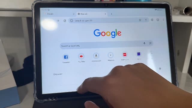 WXUNJA Android 15 Tablet,11 Inch Tablets with Octa Core Processor, 12GB RAM 128GB ROM 1TB Expand, Widevine L1, 8000mAh Battery, 2.4/5Ghz Dual WiFi/GPS/FM, 5/8MP Cameras, Case Included, Blue