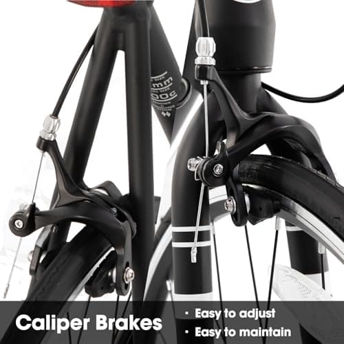 HILAND 700C Road Bike, 14 Speeds Sport Bike, Light Weight Aluminum Frame, Racing Bike for Men Women Adult Bicycle