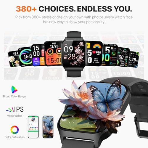 Smart Watch for Women Men,(Answer/Make Call) 1.83'' HD Fitness Activity Tracker Smartwatch for Android iPhone iOS Compatible,IP68 Waterproof Step Counter Watch with Sleep Monitor/120+ Sports Modes