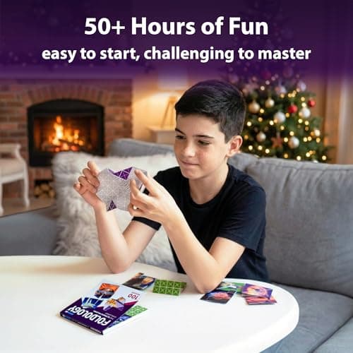 FOLDOLOGY - The Origami Puzzle Game! Brain Teasers for Tweens, Teens & Adults | Travel Game, Hands-On STEM Toy, Stocking Stuffer, Gift for Ages 10+ | Fold the Paper, Complete the Picture | 100 Puzzles