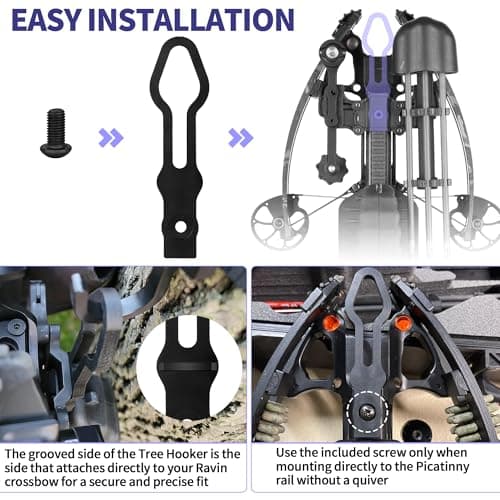 Saddle Quiver Holder Crossbow Hanger, Tree Hooker Compatible with All Ravin Crossbows Models(Except R18), Crossbow Holder for Tree Stand Fit for Ravin Accessories, Hunting Crossbow Accessories