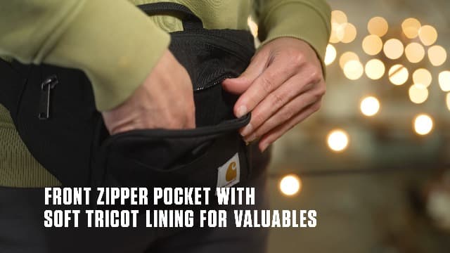 Carhartt Classic Adjustable Sling Bag, Durable, 600-Denier Water Resistant Hip Pack