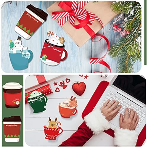 Christmas Holiday To-do List, Winter Themed Notepads for Coworkers Employees Staff, Office Study Work Gifts Party Favors Geyee 9 Sets Christmas Coffee Cup Notepad with Pen Office Gifts B0B8Z63J2N
