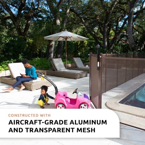 Pool Fence DIY by Life Saver Fencing Section Kit, 4 x 12-Feet, Black