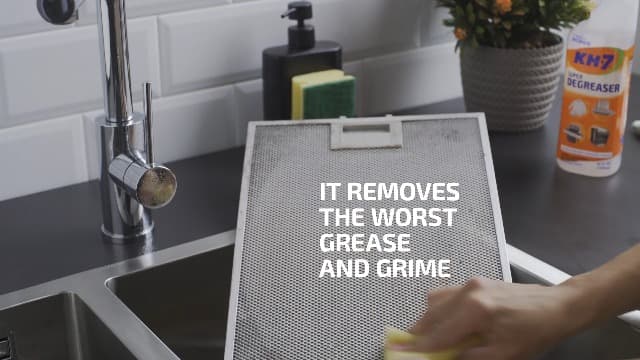 KH-7 Super Degreaser Multipurpose Cleaning Spray: The Heavy Duty All Purpose Cleaner for Your Home, Kitchen, Garage, Car & Laundry | Total Cleaner & Powerful Grease Remover, 26 oz