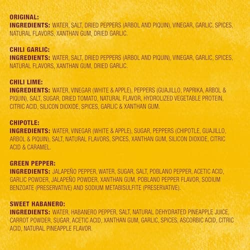 Cholula Hot Sauce Variety Pack, Product of Mexico, Gift Set Includes Six 5 Fl Oz Signature Cholula Hot Sauces for Eggs, Pizza, Mexican Dishes, and More, 30 fl oz B07FTTWDJS