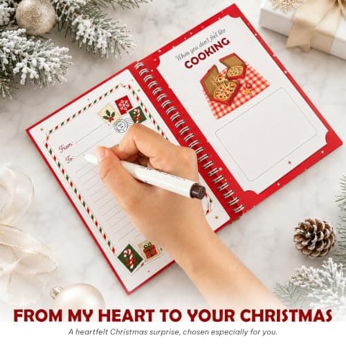 5x7 Inches Christmas Gift Card Book For Teens, Adults, Kids; Easy to Gift, Teen Girl Gifts Trendy Stuff, Stocking Stuffers Merry Christmas Gift Card Book For Teens, Adults - 24 Pages Gift Card Book B0HBPYN1SW