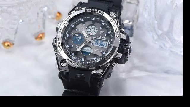 BASUMIU Military Tactical Watches for Men Luxury Black Digital Work Mens Watches Sport Dive Men's Wrist Watches Waterproof Cheap