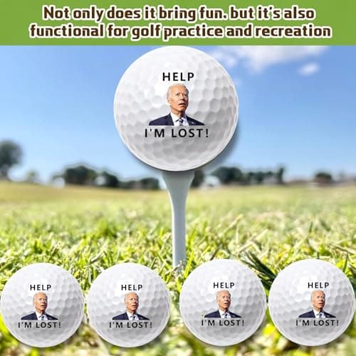 4 Pcs Funny Golf Balls for Birthday, Father’s Day Christmas Novelty Golfer Gift for Dad Coworkers Golfers Golf Lovers B0FW4ZZ81Y