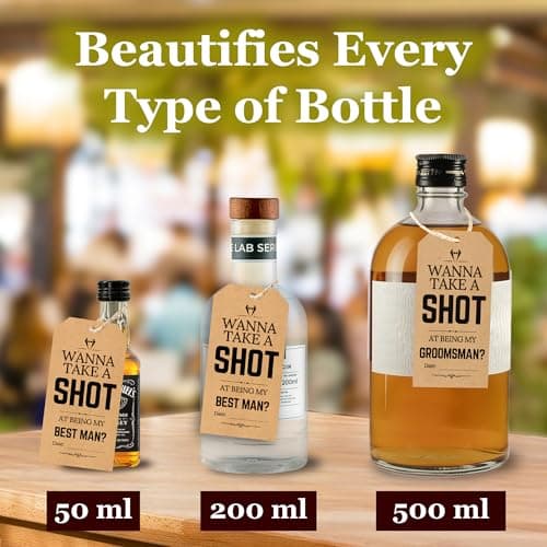 wedding groomsmen gifts, take shot tags Groomsmen Proposal Gift, 8 Will You Be My Groomsman Cards, 2 Best Man Card B0D6GL9WCH