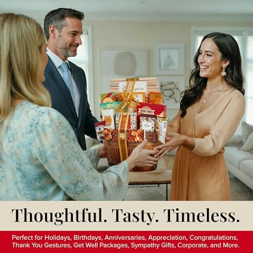 Broadway Basketeers Gift Basket Gifts for Women, Men, Families, Teacher, College, Appreciation, Thank You Present, Birthday, Corporate, Get Well, Sympathy Care