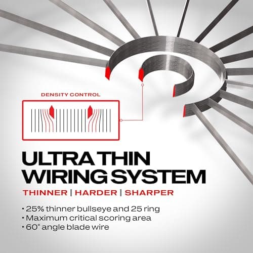 WINMAU Dart Board - Blade 6 Dartboard | Blade 6 Bundle - Professional PDC Darts Board with Official Tournament Specifications for Darts Enthusiasts