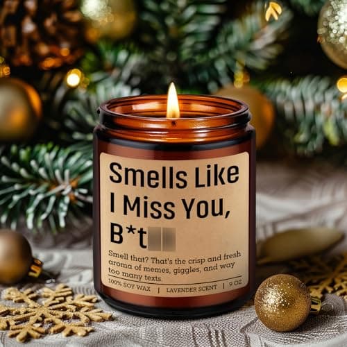 Long Distance Friendship, Moving Away, Going Away, Christmas, Birthday Gifts for Bestie, Friends, Sister, Her, Him, Couple LEADO Candle, Long Distance Gifts, I Miss You Gifts for Women, Best Friend B0FNVH7CTP