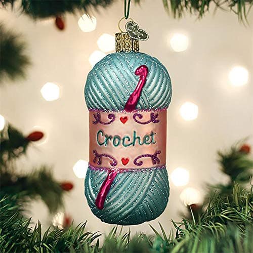 Old World Christmas Crochet Glass Blown Ornaments for Christmas Tree