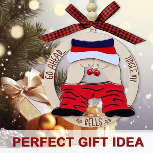 Funny Ornaments for Exchange, Silly,Naughty Ornament,Funny Gift, Dirty Santa Gifts, White Elephant Gag Gifts Funny Christmas Ornaments Adult, Ugly, Inappropriate, Fun, Unique Ornaments B0D8BBG6CR