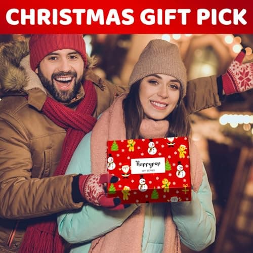 HAPPYPOP Christmas Gifts Holiday Socks for Men Women - Secret Santa Gifts, Xmas Stocking Stuffers, Santa Green Socks