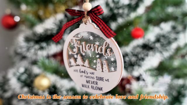 2 Layered Friendship Ornament For Women Friends, Christmas Ornaments 2026, Frienship Gifts Friendship Ornament, Christmas Friends Gift for Women B0DH4V9P1K